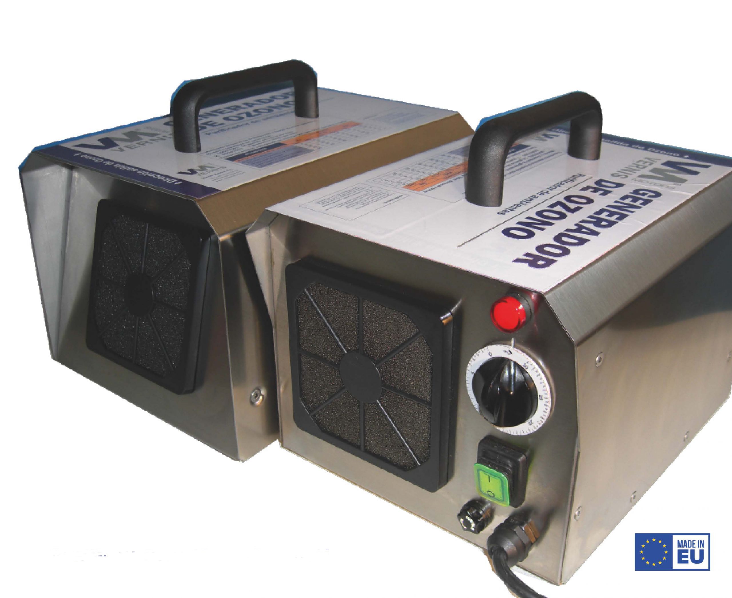 Generador de ozono mod. EU, con regulación de producción y tiempo.