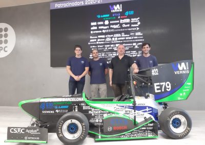 VERNIS un año más colabora con e-Tech racing